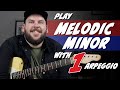 Melodic Minor with 1 Simple Arpeggio - Licks with Tabs Included!