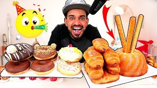 تحدي ۳۰،۰۰۰ سعرة من المعجنات والحلويات الألمانية والعقاب كسر درع المليون ! German Dessert Challenge