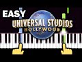 Universal Studios Intro - EASY Piano tutorial
