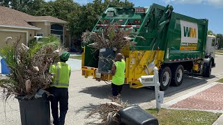 Brand New WM Waste Management Mack Heil PowerTrak Rear Loader Garbage Truck Packing Heavy Yardwaste