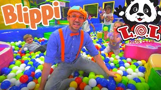 LOL Kids Club With Blippi | Learning With Blippi At The Indoor Play Place!