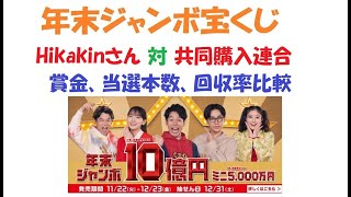 年末ジャンボ宝くじ Hikakinさんの1万枚と自分が共同購入した合計27000枚の当選本数＆回収率比較