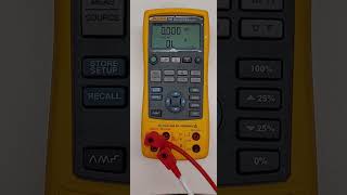 Fluke 725 3W 4W resistance operation