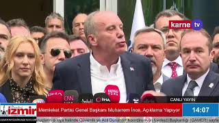 #CANLI Memleket Partisi Genel Başkanı Muharrem İnce, Açıklama Yapıyor