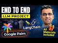LLM Project | End to end Gen AI project Using Langchain, Google Palm in Retail Industry