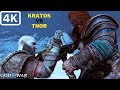 God of War Ragnarok | kratos vs thor | (Ps4) [4K 60FPS]