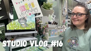 Studio Vlog 16 | A week at work with me, a new cosy desk set up, happy mail \u0026 my birthday