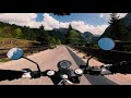 husqvarna vitpilen 401 on a crazy mountain road raw onboard