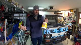 Subaru Sambar 1991 transmission fluid and WRX Shifter bushing from Perrin install