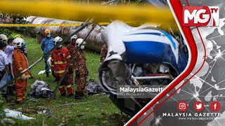 TERKINI : Helikopter Terhempas di Taman Melawati, Dua Maut