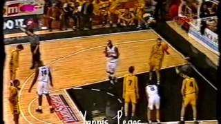 Teamsystem Bologna - Aris  88-84 Korac cup  3/1/96  ET-3