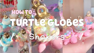 DIY aesthetic turtle globe shaker | Polymer Clay Tutorial