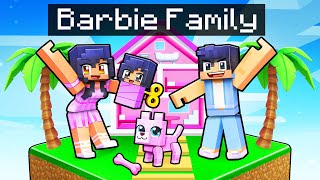 Having a BARBIE FAMILY in Minecraft!