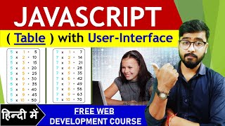 JavaScript Tutorial | Table with User-Interface | by Rahul Chaudhary