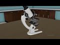 how a compound microscope works 3d animated