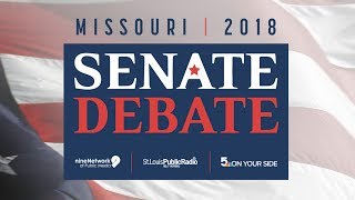 U.S. Senate debate with Republican Josh Hawley and Democrat Claire McCaskill