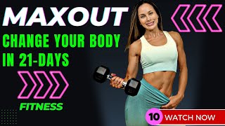 Killer HIIT Workout To Lose Weight Fast: Cardio, Strength (Abs Finisher) | 21-Day MAXOUT Challenge