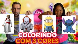 COLORINDO COM 3 CORES