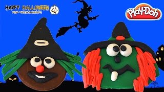 Halloween Witch Made by  Play-Doh - Halloween Decoration Toys |TheChildhoodLife