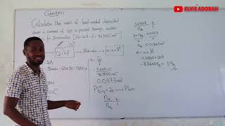 Electrolysis calculations, Faraday’s laws