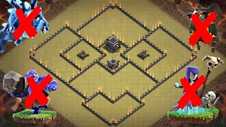 New Best Th9 War Base 2018 With Replay Th9 Base Anti Lavaloon 2018 Clash Of Clans 2018