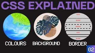 Colors, Backgrounds & Borders Explained | CSS for Beginners #codingforbeginners #css #coding #html