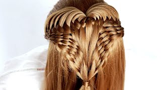 Beautiful Half Up Hairstyle | Twist waterfall Braids  😱 Wedding Prom Updo Hair Tutorial