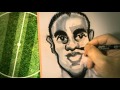 Sadio Mane cartoon profile for 2015 BBC African Footballer of the Year award