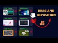 Drag & Drop List using HTML CSS & JavaScript | Draggable List in JavaScript | Sortable Js Library