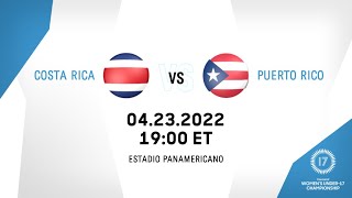 20222 Concacaf Womens Under-17 Championship | Costa Rica vs Puerto Rico