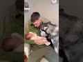 the dog sees the baby for the first time 🐶 fyp dog dogslove love