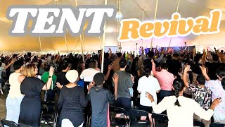 SYDNEY TENT REVIVAL: baptisms, skull grew, fractured spine, chronic additions, 2 new knees, spine