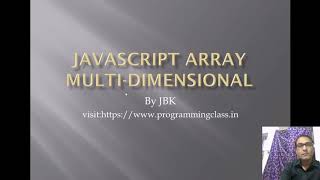 JavaScript multidimensional array in Hindi jai