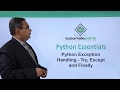 Python - Exception Handling Try, Except and Finally