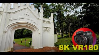 8K VR180 GOTHIC GATE AND TOMB STONES @ Fort Canning Green in Singapore 3D (Travel Videos/ASMR/Music)