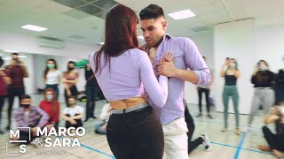 Bachata dance / TÚ ME HACES VOLAR - ELI JAS / Marco y Sara style / ESCUELA DE BAILE SANDRA V MADRID