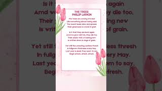 Literary Text of The Trees by Philip Larkin #english #ugcnet #literature #2024 #ugc #poetry #poem