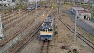 11月24日新鶴見信号場付近 新鶴見A27運用 5086レ EF65 2092 新鶴見機関区帰区