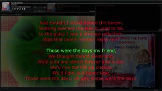 Mary Hopkin – Those Were the Days • song with karaoke/synchronized lyrics