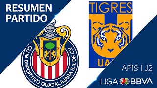 Resumen y Goles | Guadalajara vs Tigres UANL | Liga BBVA MX - Apertura 2019  - J