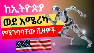 ከኢትዮጵያ ወደ አሜሪካ  የሚገባባቸው ቪዛዎች Visas for Moving from Ethiopia to the USA,America  ክፍል: 1