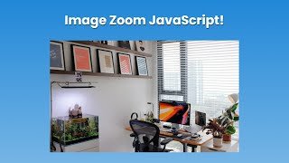 How to Create a JavaScript Zoom Image with HTML CSS | HTML CSS JavaScript Zoom Image @raselcoder