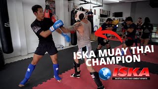 Sparring ISKA Muay Thai Champion (BREAKDOWN)