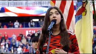 Nini Iris - National Anthem at the New York Red Bulls vs Columbus Crew MLS Playoff Game