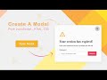How To Create Modal In JavaScript HTML CSS | Custom  Modal | Custom Popup | Popup Box | Popup Modal