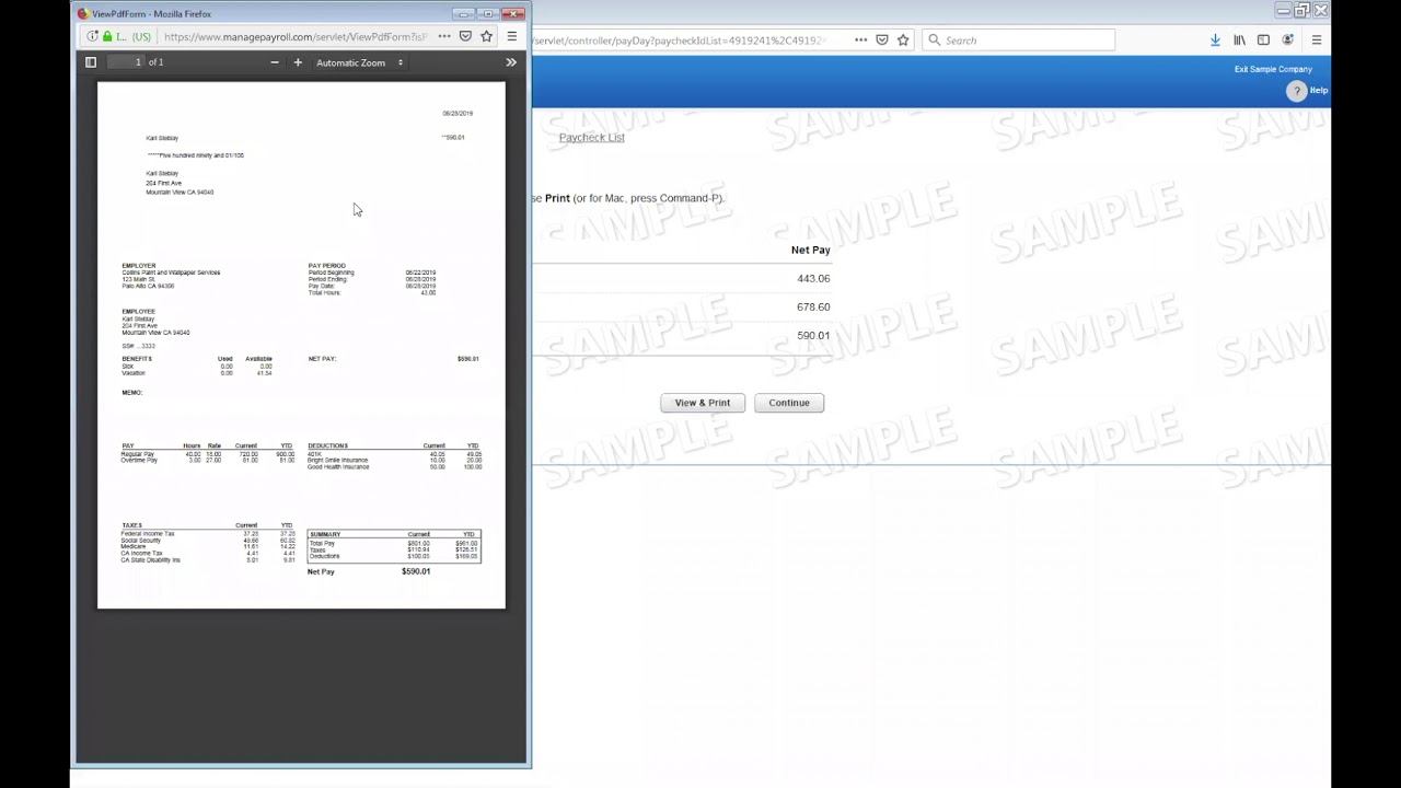Payroll Demo Youtube