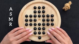 Relaxing ASMR Wooden Solitaire 🪵 | Gentle Tapping, Click Sounds & Whisper