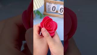 给妈妈做一束美美哒玫瑰花吧！#手工diy #手工 #diyideas #diycrafts #diy #diyprojects #亲子手工