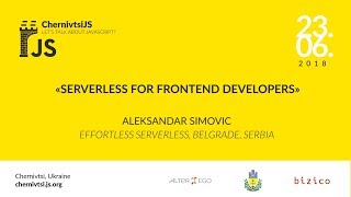 Serverless for frontend developers — Aleksandar Simovic