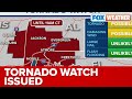 Tornado Watch Issued For Southern U.S.